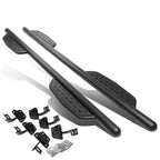 2015-2017 Ford F-150 Crew Cab 3" Round Extended Step Bars - Matte Black