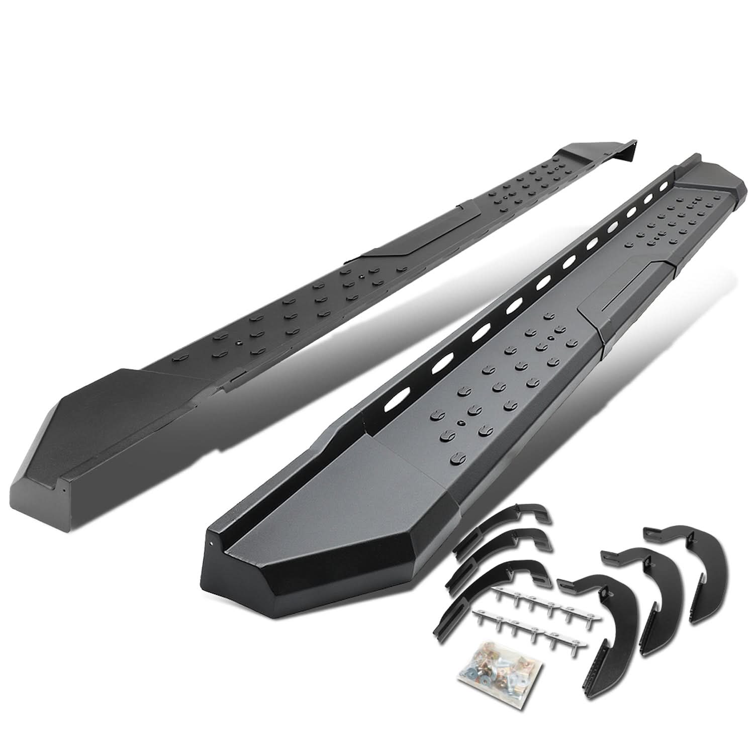 07-17 Chevy Silverado GMC Sierra 5.5" Straight Nerf Step Bar Black