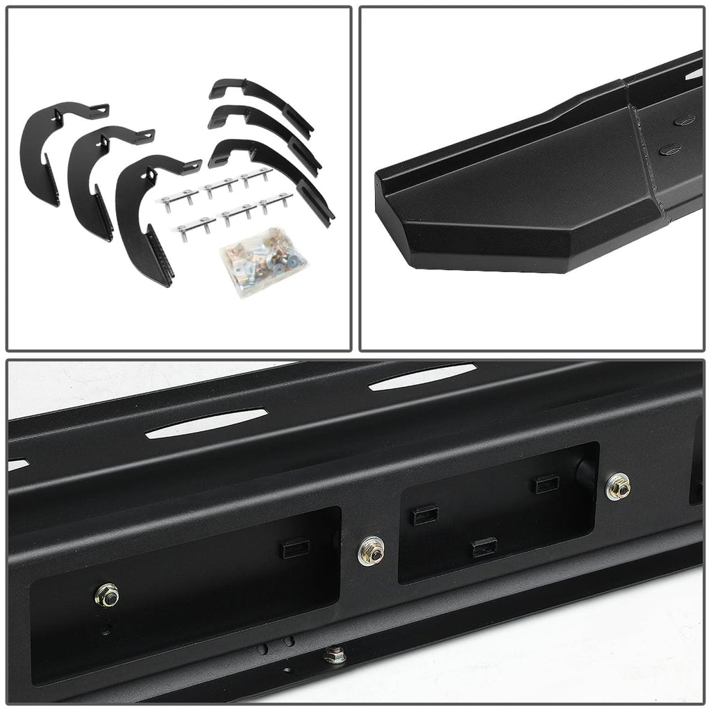 07-17 Chevy Silverado GMC Sierra 5.5" Straight Nerf Step Bar Black