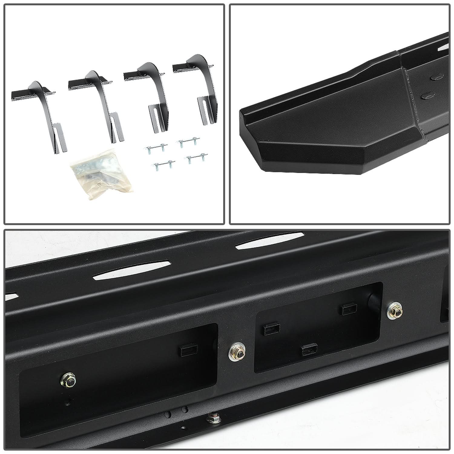 2015-2017 Ford F-150 Extended Cab 5.5" Straight Nerf Bars Black