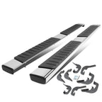 07-19 Chevrolet Silverado GMC Sierra 6" Straight Nerf Step Bar Silver