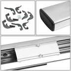 07-19 Chevrolet Silverado GMC Sierra 6" Straight Nerf Step Bar Silver