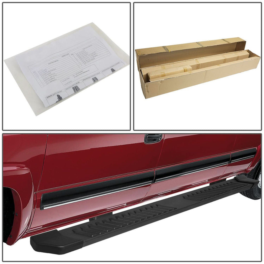 2015-2018 Ford F-150 Crew Cab 6" Oval Nerf Bar Step Bar - Black