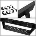07-19 Chevy Silverado GMC Sierra Drop Down Nerf Bars - Black