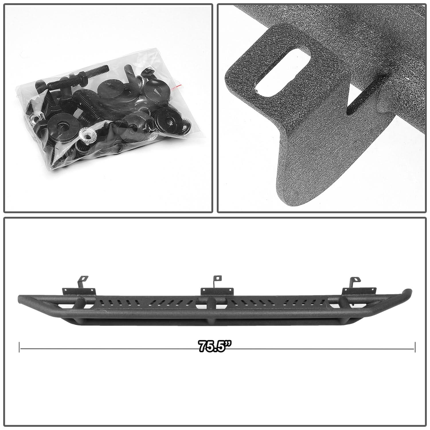 2018-2020 Jeep Wrangler JL Unlimited Girder Style Nerf Bars Steel