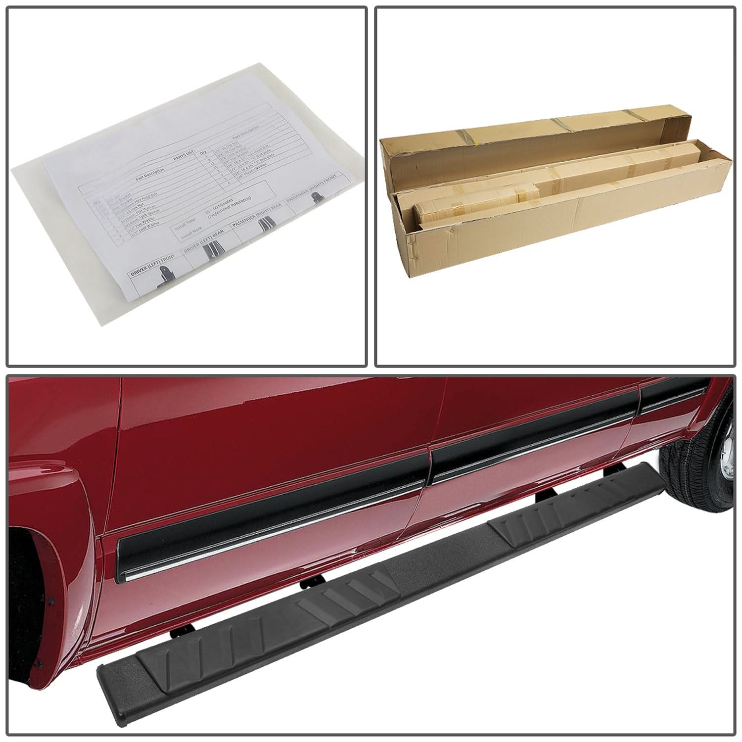 04-14 Ford F-150 / 05-10 F-250 Super Duty 5" Nerf Bars Extended Cab Black