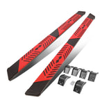 09-20 Dodge Ram 5.5" Extended Cab Nerf Bar Step Bar Black/Red