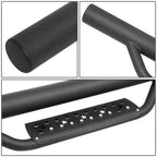07-18 Jeep Wrangler JK Unlimited 4-DR 3" Drop Side Nerf Bar Step Bar