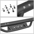 07-18 Jeep Wrangler JK Unlimited 4-DR 3" Drop Side Nerf Bar Step Bar