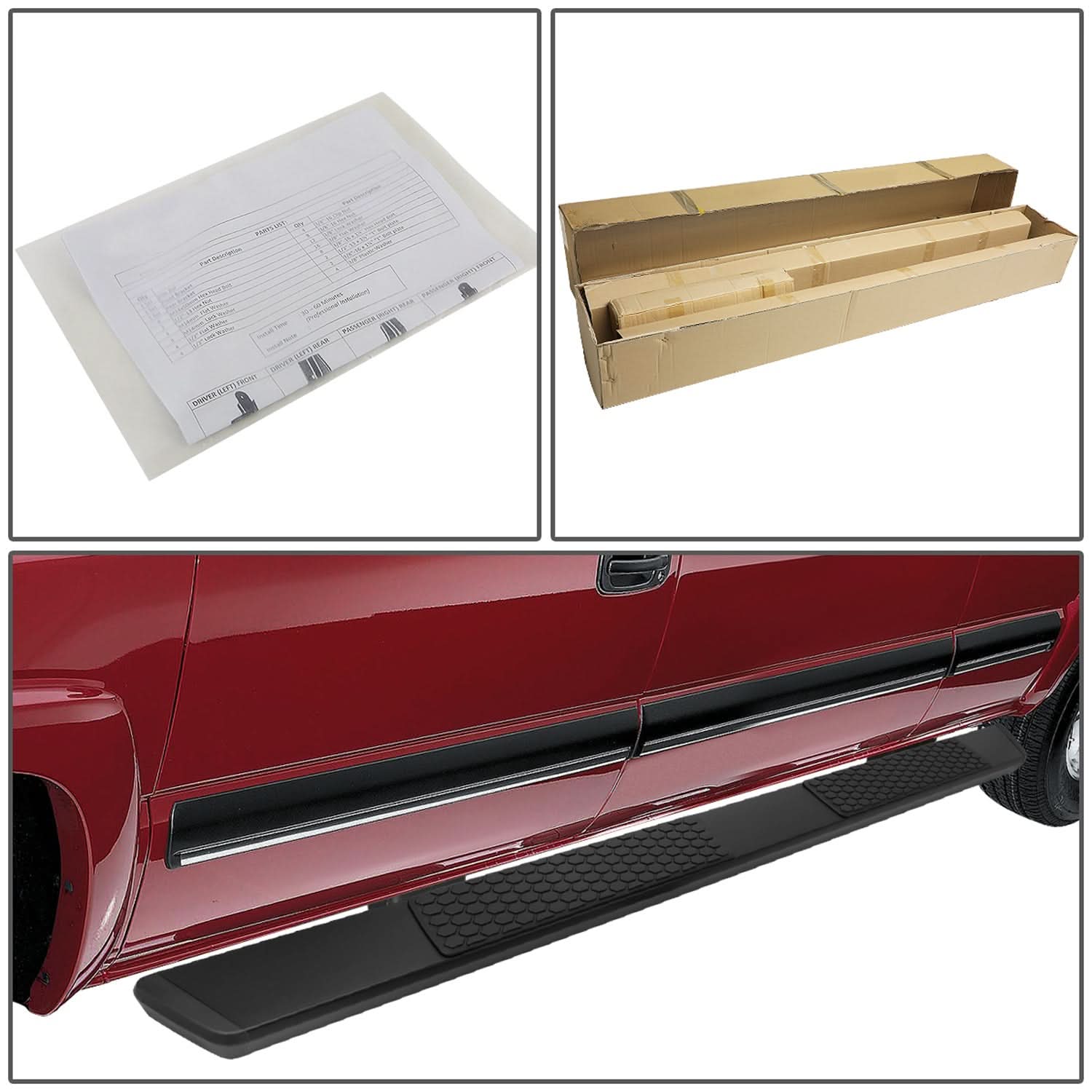 07-19 Chevrolet Silverado / GMC Sierra 5.5" Honeycomb Nerf Bars