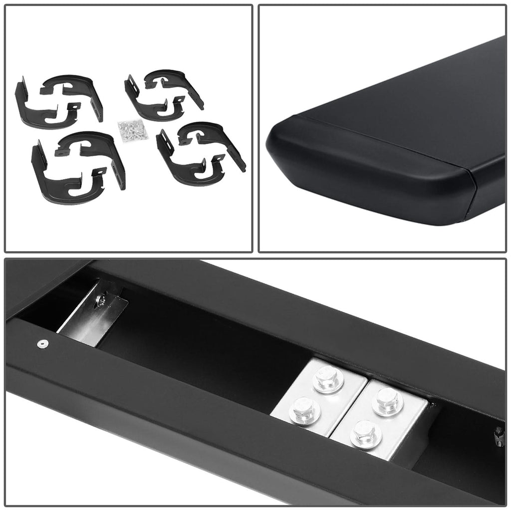 04-14 Ford F-150 Crew Cab 5.5" Honeycomb Nerf Bar Step Bar - Black