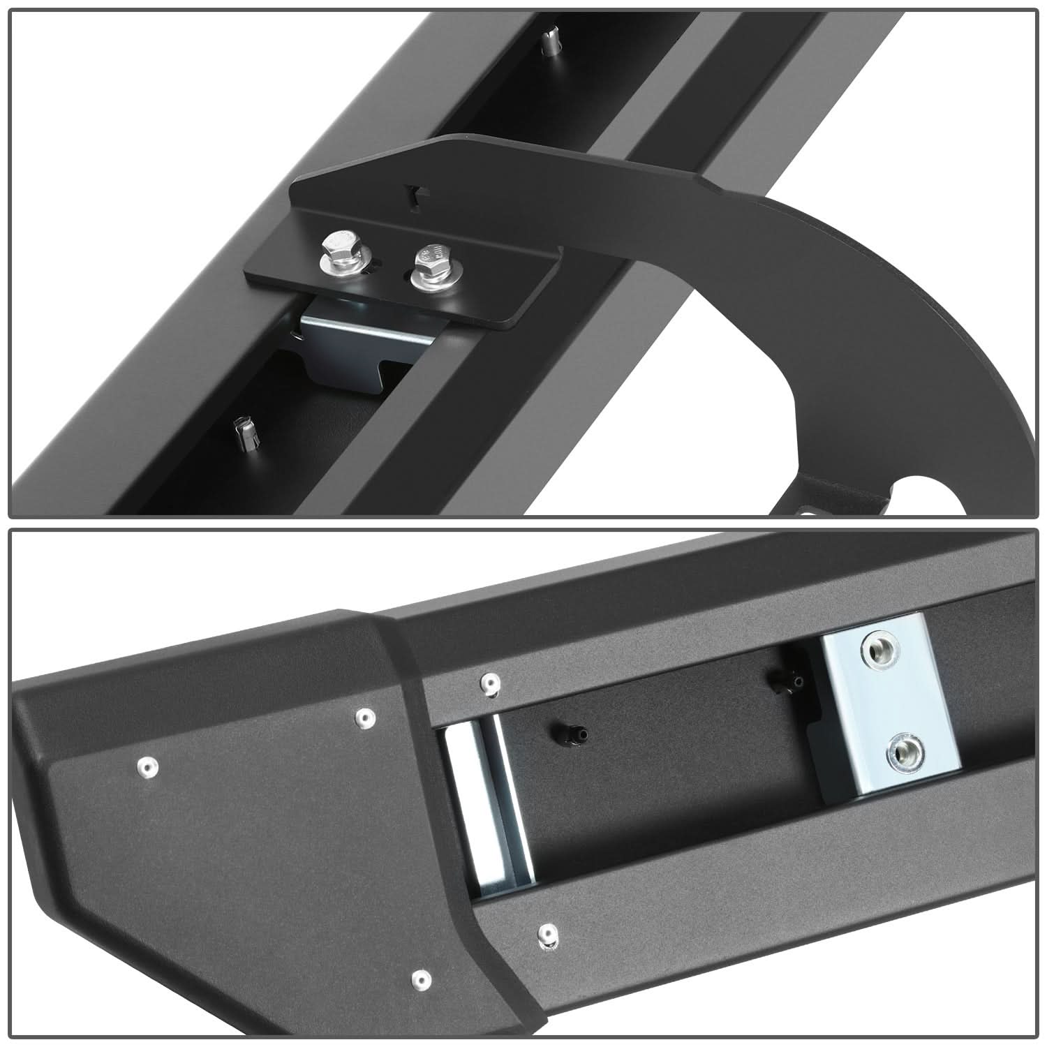 2019-2022 Silverado Crew Cab Black Nerf Step Bars