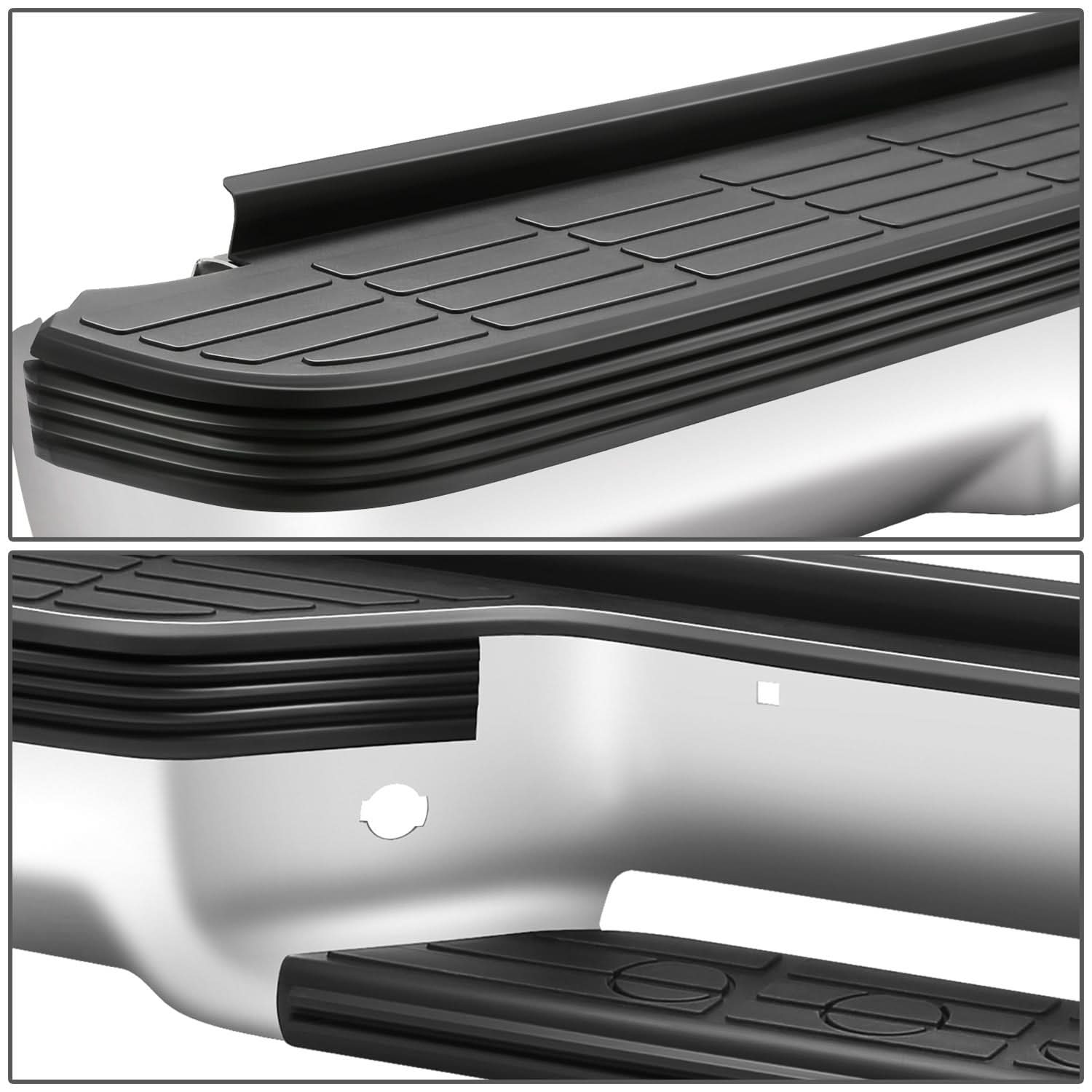 92-99 Chevrolet Suburban Chrome Rear Step Bumper with Strip Hole