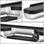 92-99 Chevrolet Suburban Chrome Rear Step Bumper with Strip Hole