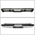 92-99 Chevrolet Suburban Chrome Rear Step Bumper with Strip Hole