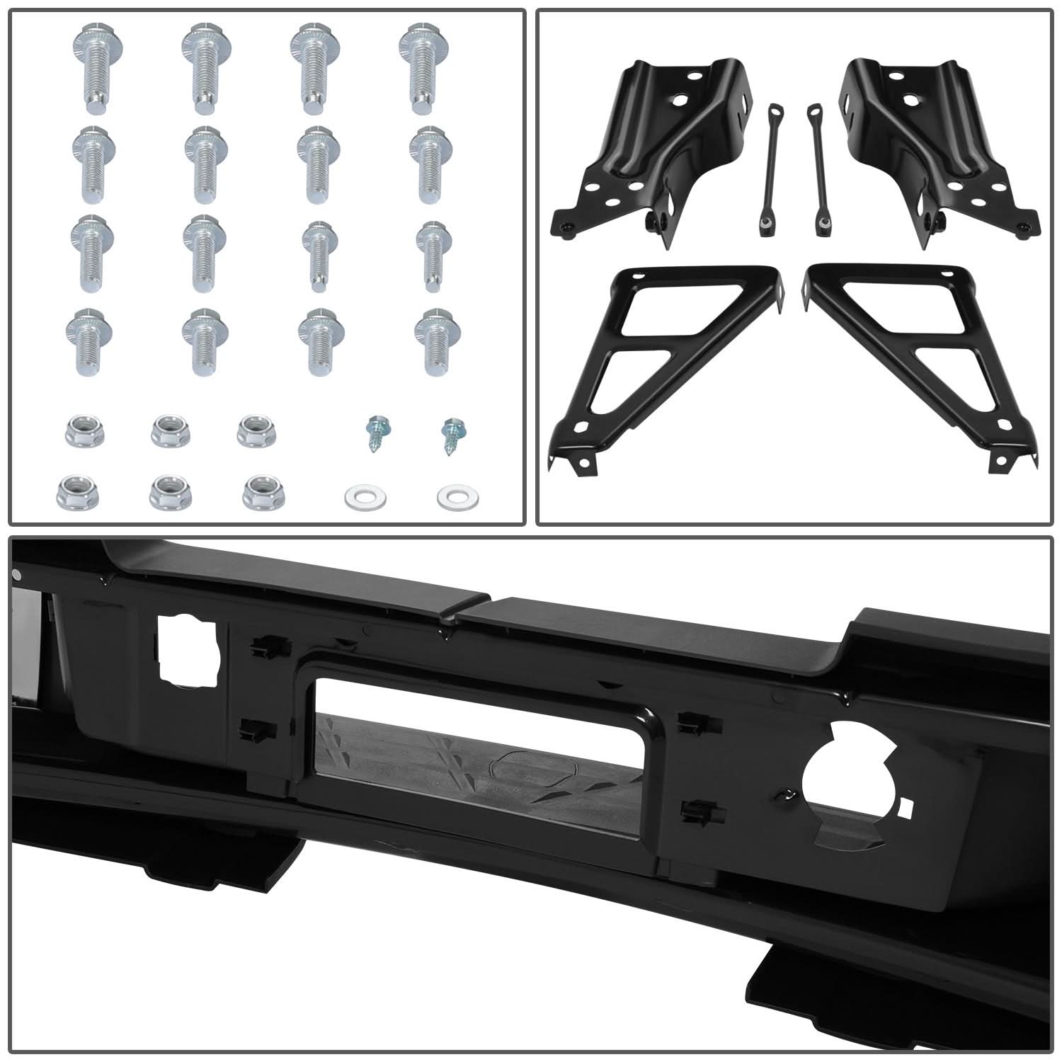 07-10 Chevrolet Silverado/GMC Sierra 2500HD 3500HD Rear Step Bumper Chrome