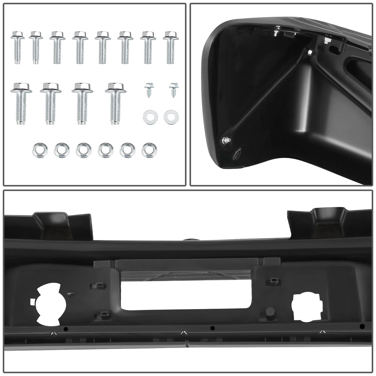 2007-2013 Chevrolet Silverado 1500 Rear Step Bumper w/ Sensor Holes Steel