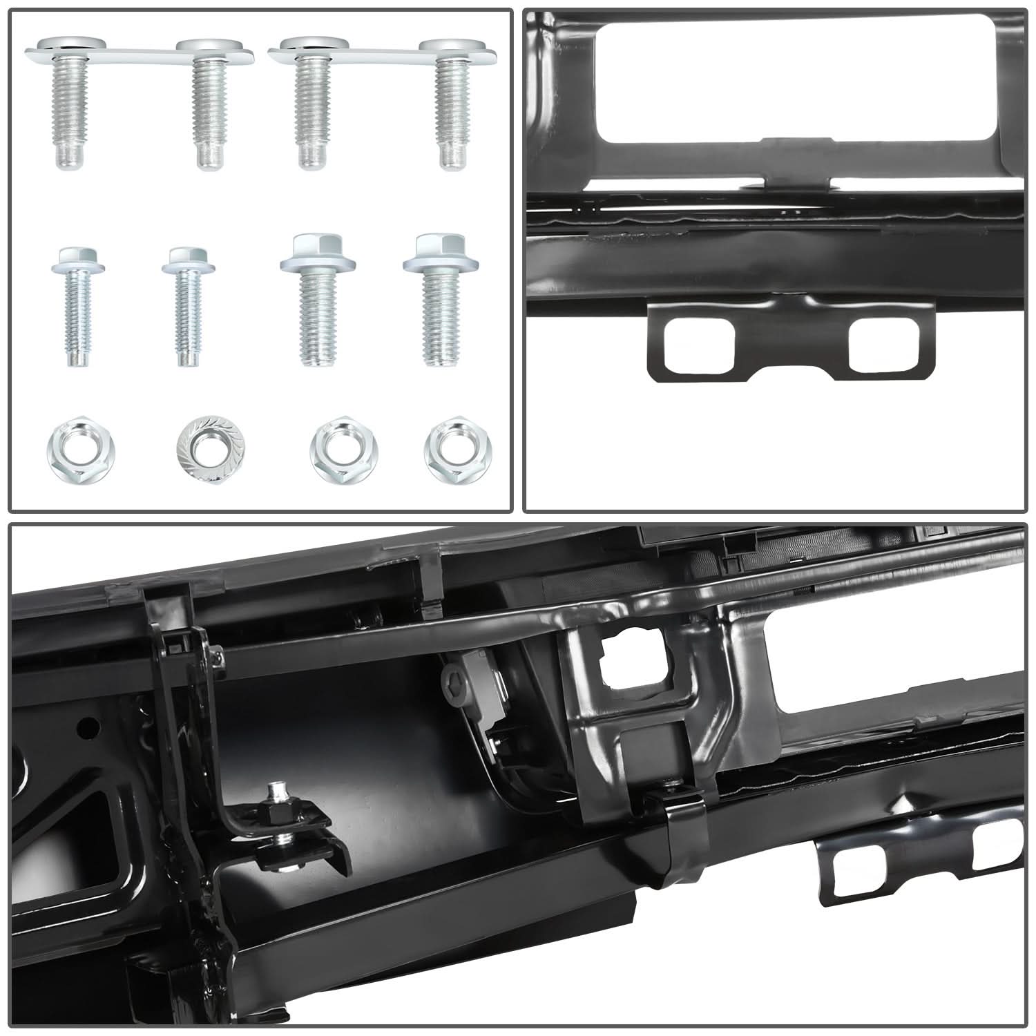 15-19 Silverado Sierra 2500 3500 Rear Step Bumper with Hitch