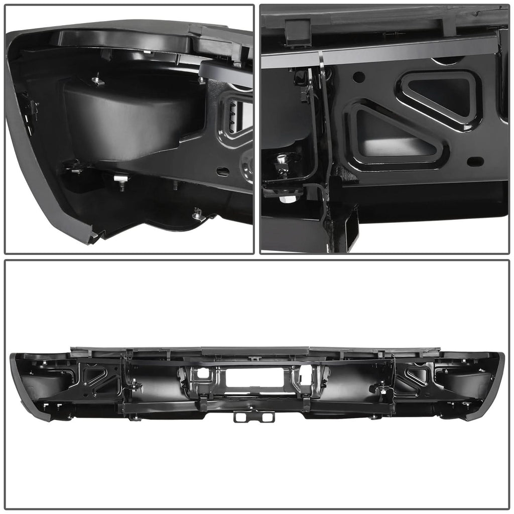 15-19 Silverado Sierra 2500 3500 Rear Step Bumper with Hitch