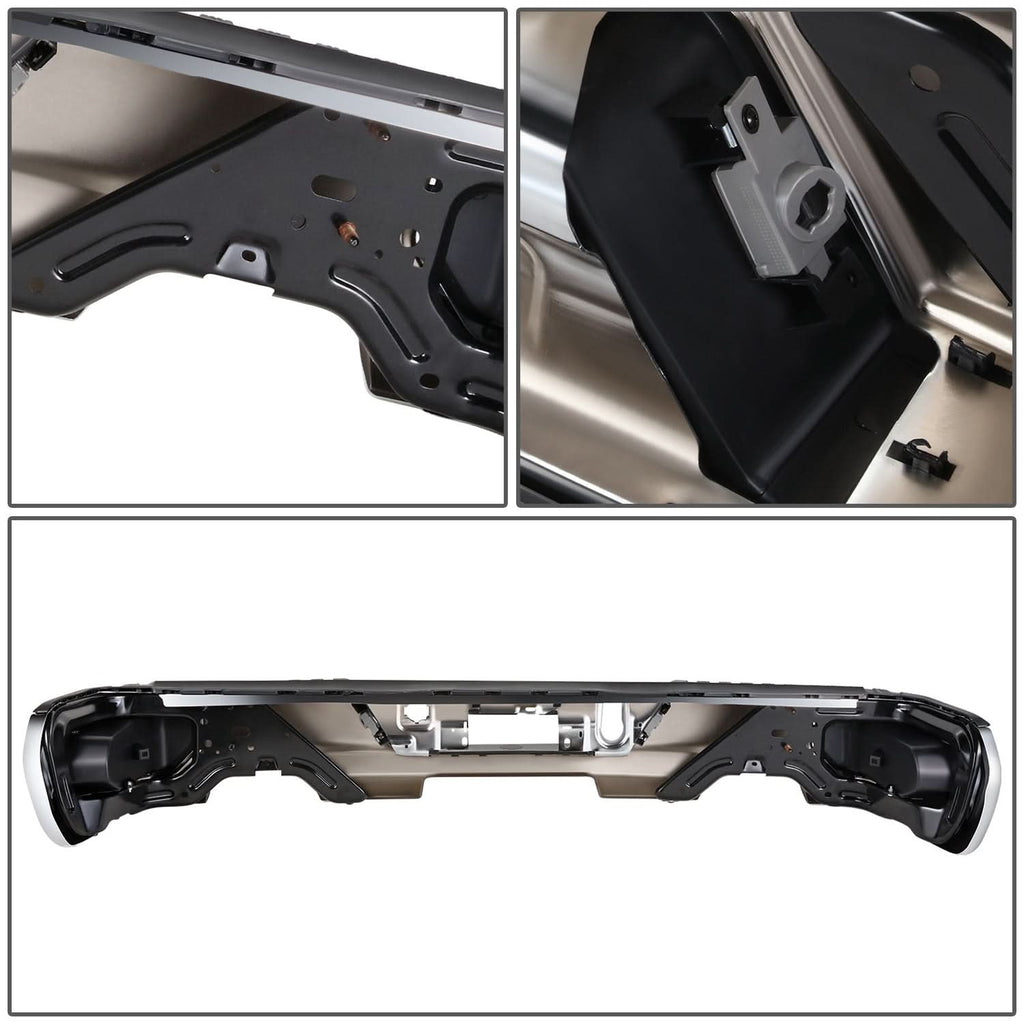 2019-2023 Chevrolet Silverado GMC Sierra Corner Step Rear Bumper Chrome