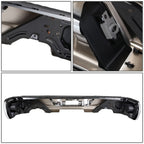 2019-2023 Chevrolet Silverado GMC Sierra Corner Step Rear Bumper Chrome