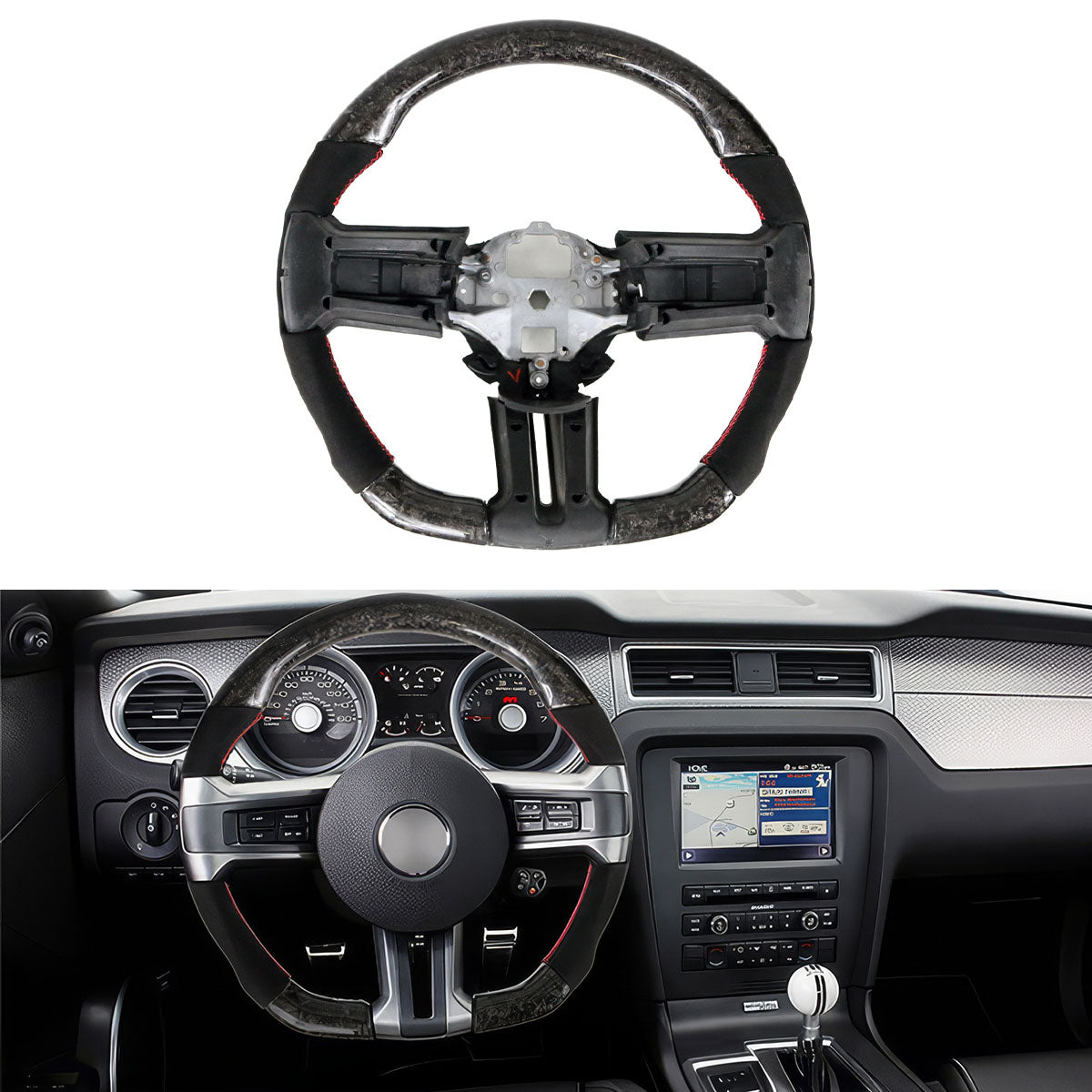 2010-2014 Ford Mustang Steering Wheel Carbon Fiber