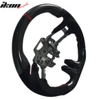 2015-2017Â Ford Mustang V3 Steering WheelMatte CF Synthetic Suede Red R