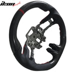 2015-2017 Mustang V4 Matte Steering Wheel Red Ring CF Real Leather