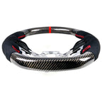 2018-2023 Ford Mustang V1 Steering Wheel w/ Red Stitching Carbon Fiber