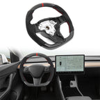 2017-2023 Tesla 3 Y Carbon Fiber Steering Wheel