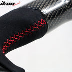 2015-2021 Subaru WRX STI Steering Wheel Red Stitch Matte CF Synthetic