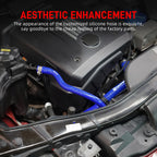 BMW E81 / E82 / E87 / E88 1 Series, E90 / E91 / E92 / E93 3 Series & E84 X1 Coolant Expansion Tank Vent Hose with Billet Aluminum Flange (N52 / N52N / N51 Engines / Replaces 17127618510 / 17127565093)