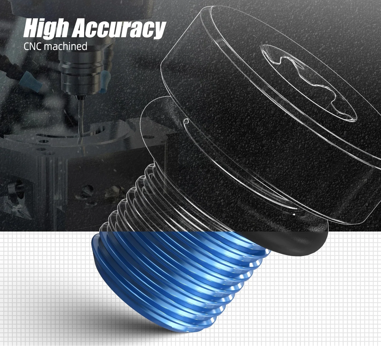 BMW & MINI Universal Billet Aluminium Cooling System Coolant Bleed Screw 1997 - 2019 (Replaces 11537793373 / 17111712788 / 17110141325)