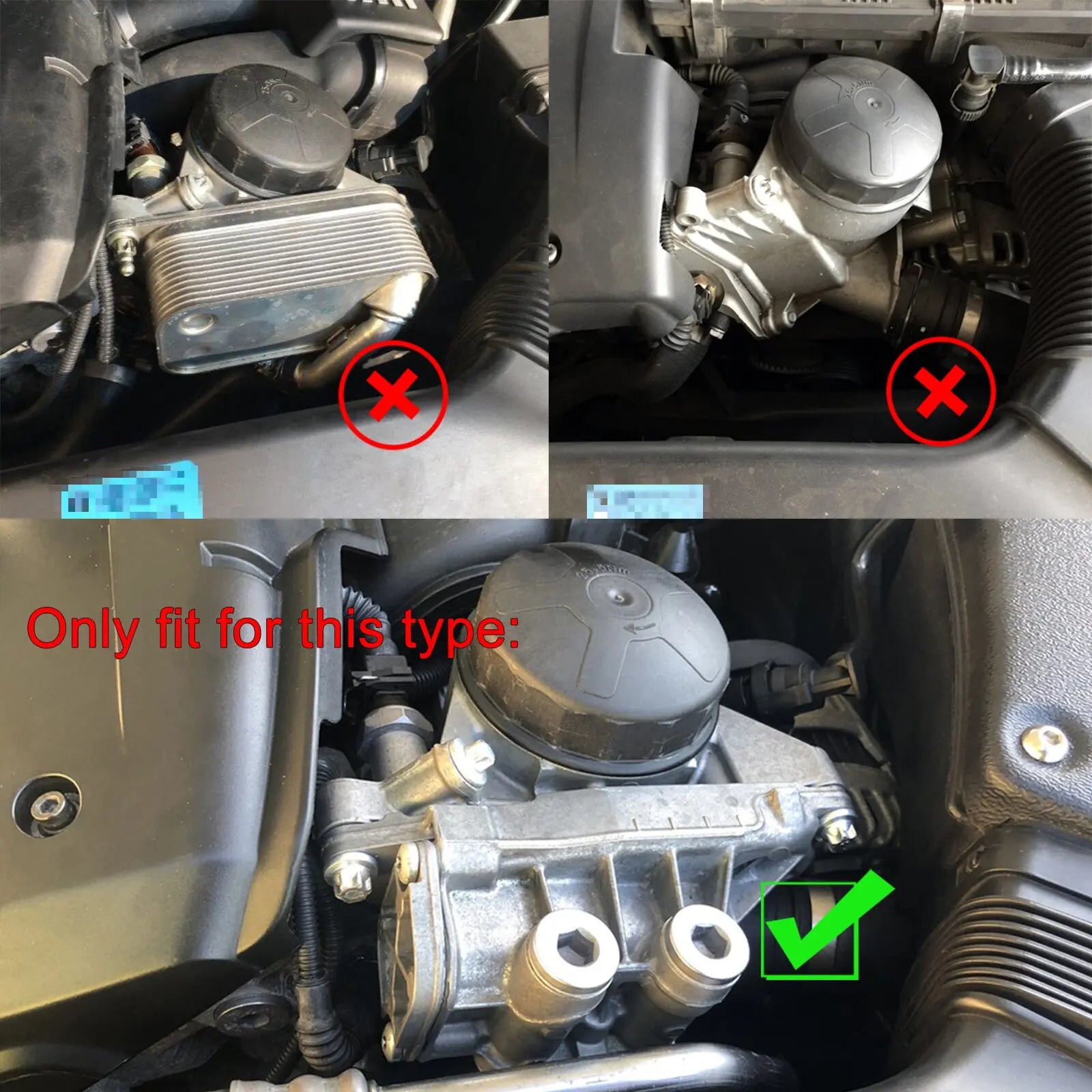BMW N54 / N55 / S55 Engine Billet Aluminium Oil Thermostat Housing Cover & Plug Kit (Replaces 11617568552)