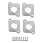 VW / Audi 1.8T 20V to 2.0 TFSI / R8 Coilpack Adapter Plate Set Billet Aluminum (Frosted Silver) for A3 / S3 / A4 / A6 / TT MK1 / Golf MK4 / GTI / Jetta / Beetle / Passat 1996 - 2011