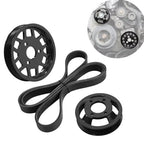 BMW M54 M52TU Aluminum Water Pump & Power Steering Pulley Kit – E46 E39 E38 X3 X5