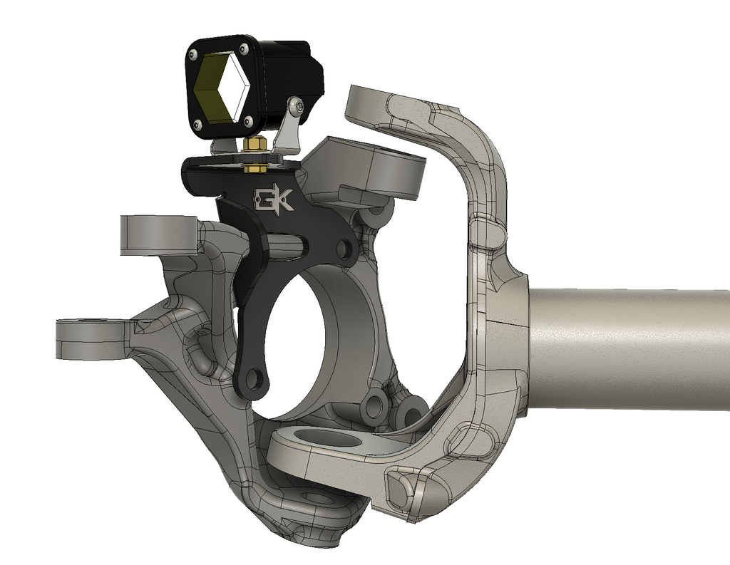 Jeep JK Steerable Knuckle Pod Light Mounts (2007-2018 Wrangler) By Gatekeeper Off-Road