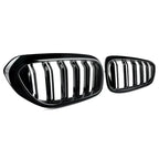 Gloss Black Double Slat Kidney Grille for BMW 5 Series G30 G31 520i 530i 540i M5 (2017–2020) – Front Racing Grilles Upgrade