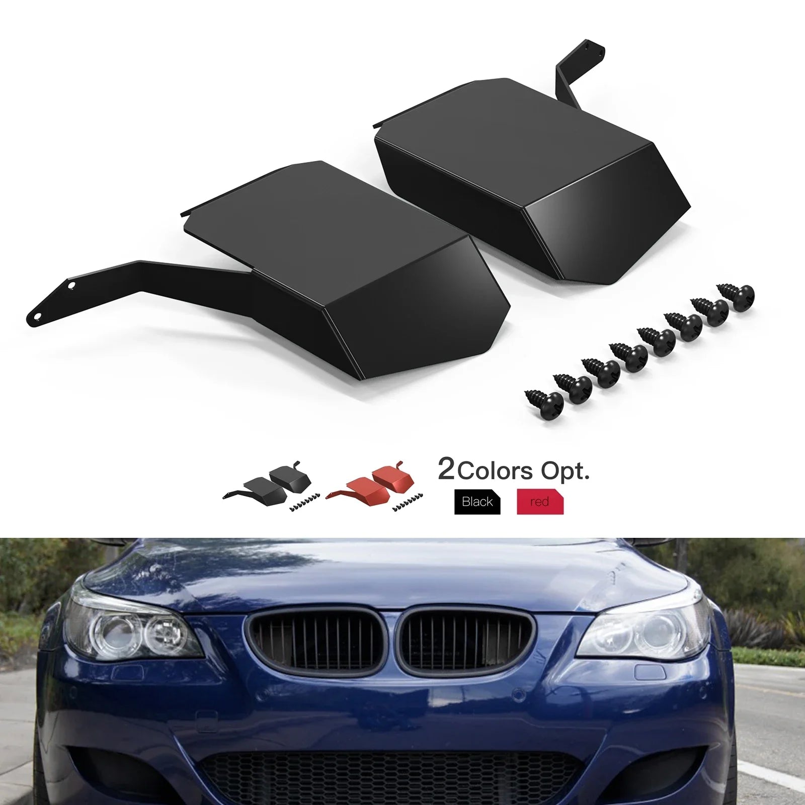 BMW 5 Series E60 / E61 / M5 Aluminium Air Induction Intake Scoops 2007 - 2010 (Pair)