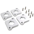 VW / Audi 1.8T 20V to 2.0 TFSI / R8 Coilpack Adapter Plate Set Billet Aluminum (Silver) for A3 / S3 / A4 / A6 / TT MK1 / Golf MK4 / GTI / Jetta / Beetle / Passat 1996 - 2011