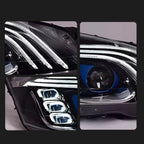 Mercedes-Benz S-Class W221 LED Headlight Assembly with DRL, Sequential Turn Signal & High / Low Beam 2006 - 2013