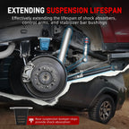 Toyota 4Runner / FJ Cruiser Polyurethane Billet Aluminum Rear Suspension Bump Stops 30mm Extended 2003 - 2024