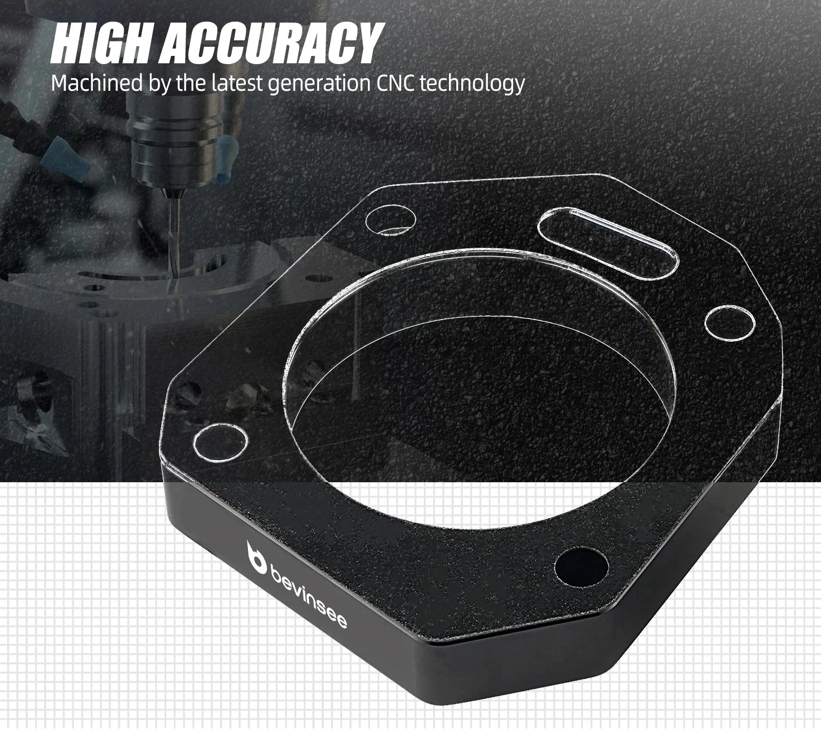 Honda K20 / K24 K-Series Engine Billet Aluminium RBC / RRC Dual Throttle Body Adapter (62mm / 70mm Dual Bore)