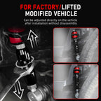 Toyota 4Runner & FJ Cruiser Billet Aluminum Adjustable Rear Sway Bar End Link Kit 2003 - 2024 (137.5mm - 180mm Adjustable Length / Replaces 48830-60030)