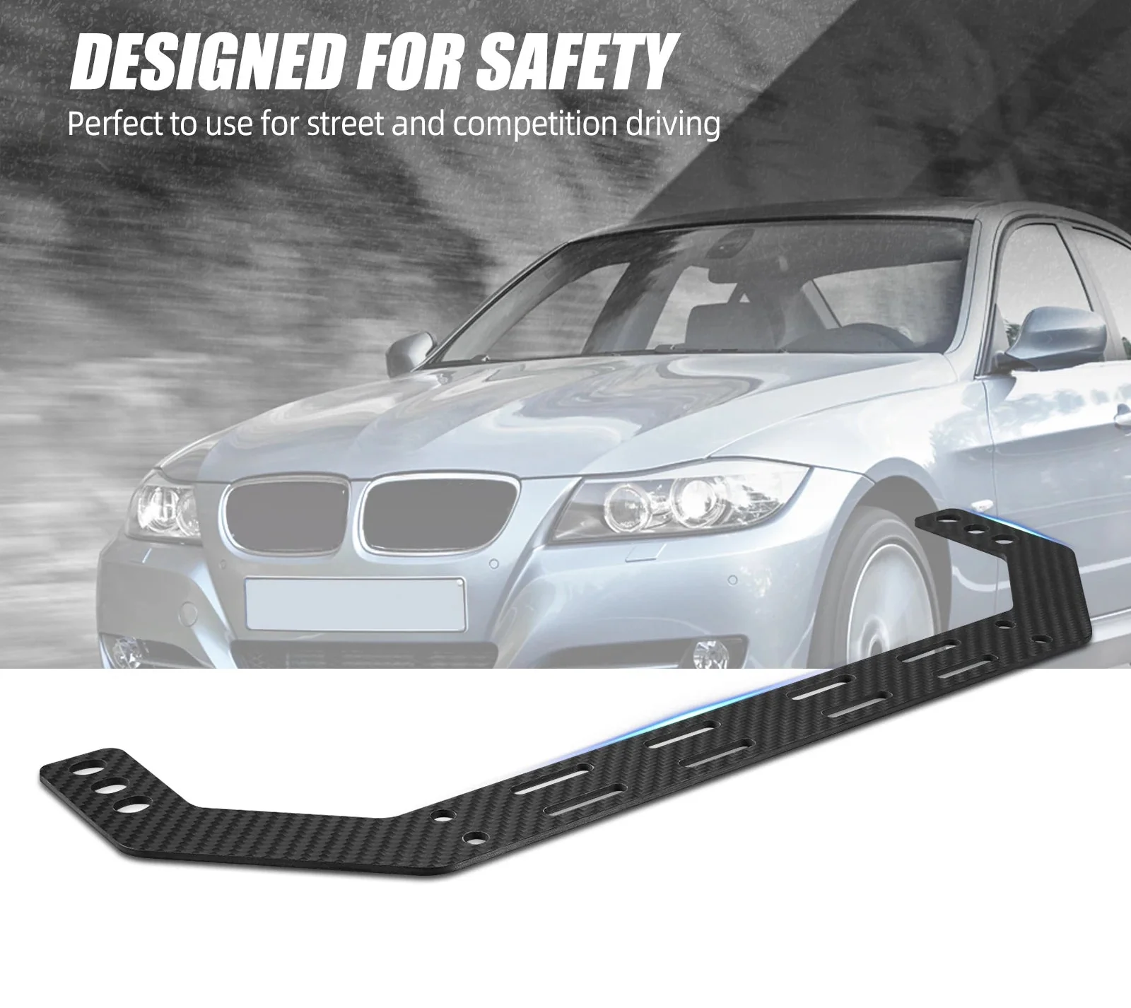 BMW 3 Series E90 E91 E92 E93 Carbon Fiber Fire Extinguisher Seat Mount Holder Bracket 2005 - 2013
