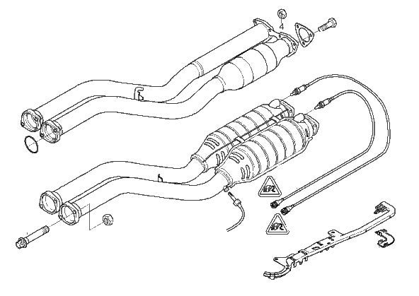 BMW E46 M3 Exhaust SECTION 1 with Active AFlow extra high flow catalysts
