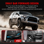 Toyota 4Runner & FJ Cruiser Billet Aluminium Front Sway Bar Relocation Kit for 2"+ Lift Setups 2010 - 2024 (Non-KDSS Models / Replaces 48824-60190)