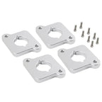 VW / Audi 1.8T 20V to 2.0 TFSI / R8 Coilpack Adapter Plate Set Billet Aluminum (Frosted Silver) for A3 / S3 / A4 / A6 / TT MK1 / Golf MK4 / GTI / Jetta / Beetle / Passat 1996 - 2011