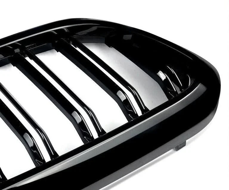 Gloss Black Double Slat Kidney Grille for BMW 5 Series G30 G31 520i 530i 540i M5 (2017–2020) – Front Racing Grilles Upgrade