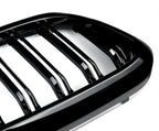Gloss Black Double Slat Kidney Grille for BMW 5 Series G30 G31 520i 530i 540i M5 (2017–2020) – Front Racing Grilles Upgrade